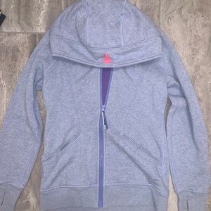 Lululemon ivivva light blue scuba hoodie